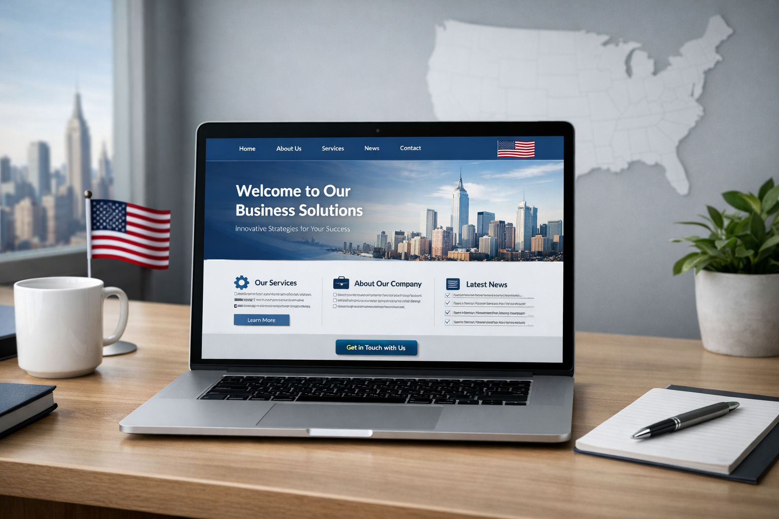 Professional website designer in the USA creating modern and SEO-friendly web designs for businesses