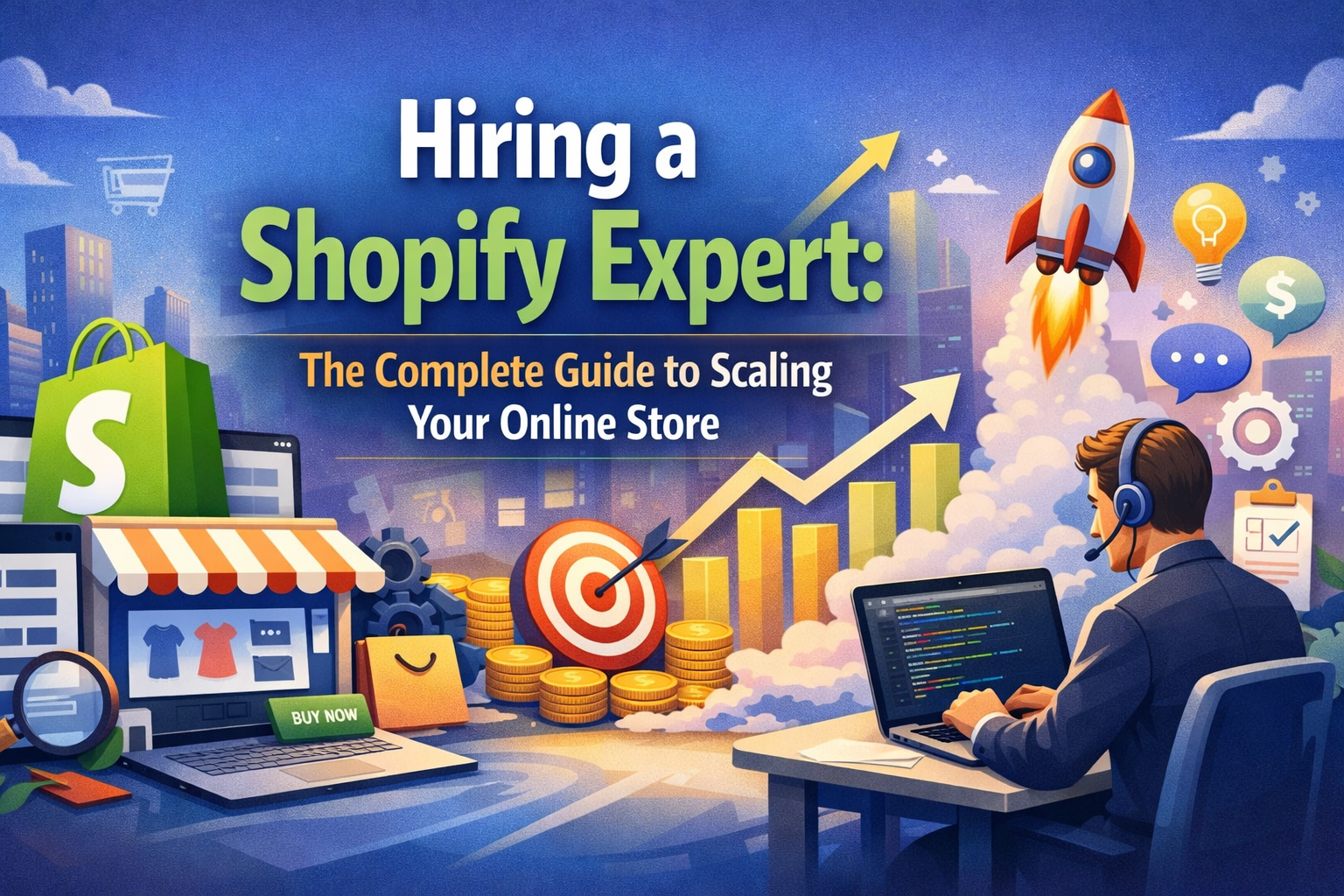Shopify expert designing a professional online store